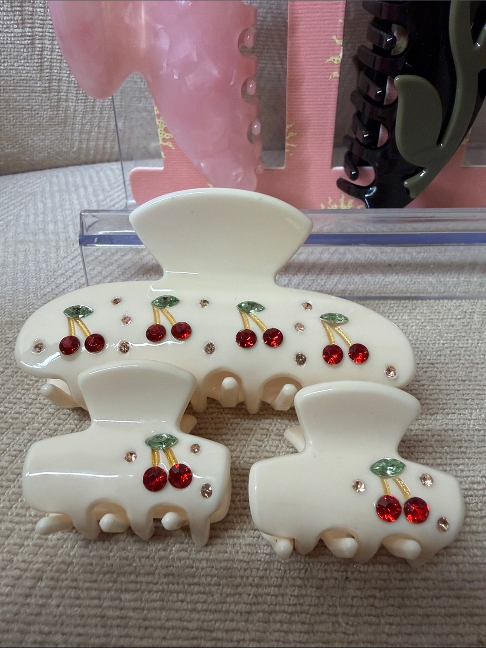 Sunday State Pink & Cream Decorative Hair Claw Clip Set - Picture 2 of 8